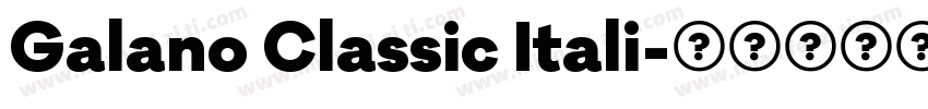 Galano Classic Itali字体转换